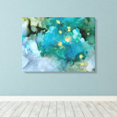Aqua Brume I Canvas Afdruk (Insitu (Houten vloer))