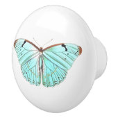 Aqua Butterfly Keramische Knop (Rechts)