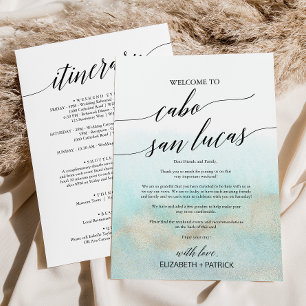 Aqua Cabo San Lucas Welkomstbrief & Reisroute