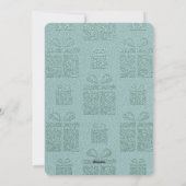 Aqua Cadeau Motif Noël Modèle photo (Dos)