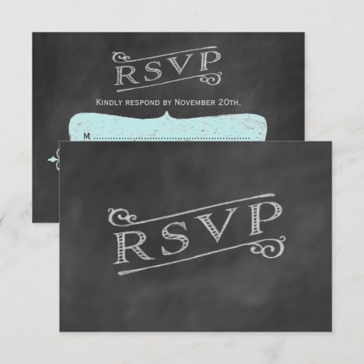 Aqua Chalk RSVP (Devant / Derrière)