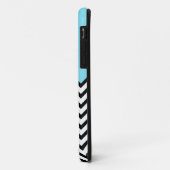 Aqua Chevron Colour Block Pattern iPhone 5 Hoesje (Achterkant/links)
