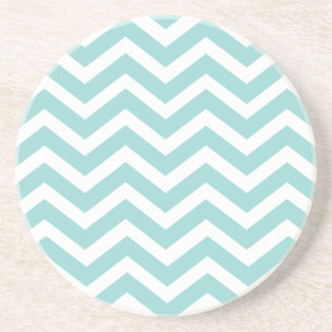Aqua Chevron Onderzetters