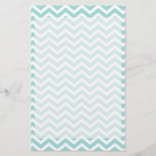 Aqua chevron patroon briefpapier