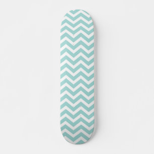 Aqua chevron patroon skateboard