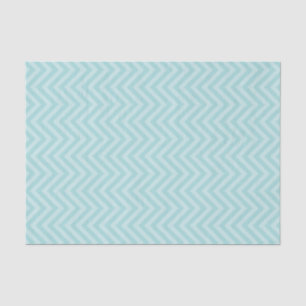 Aqua Chevron Tissuepapier