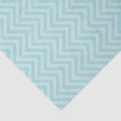 Aqua Chevron Tissuepapier (Detail)