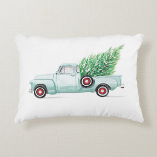 Aqua Chevy Pillow Decoratief Kussen