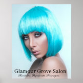 Aqua Chic Salon Poster (Voorkant)