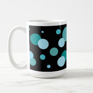 Aqua-cirkels en stippen koffiemok