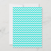 Aqua Color Chevron;  Chalkboard uiterlijk Kaart (Achterkant)