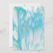 Aqua Colours Carte photo de Noël (Dos)