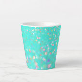 Aqua Confetti Latte Mug (Devant)