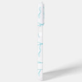 Aqua Coquette Boogjes Monogram Case-Mate iPhone Case (Achterkant / Rechts)