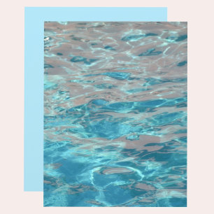 Aqua Coral Bleu Marbré de l'eau papier de reseau