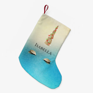 Aqua Cream Gold Sparkle Glam Unicorn Lights Kleine Kerstsok