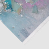 Aqua Crystal Dragon Scale Decoupage Paper Tissuepapier (Detail)