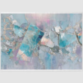 Aqua Crystal Dragon Scale Decoupage Paper Tissuepapier (Voorkant)