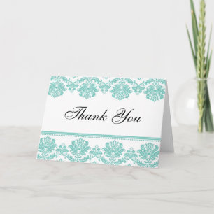 Aqua Damask bedankt je kaarten