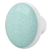 Aqua damask keramische kast deurknoppen. knop (Rechts)