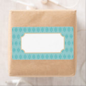 Aqua Damask Labels (Insitu)