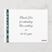 aqua damask MerciYou Cartes (Dos)