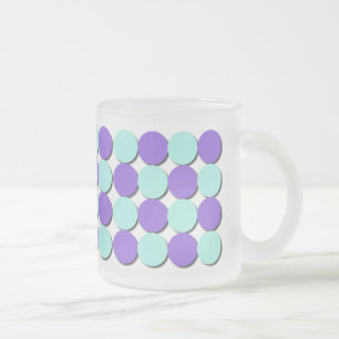 Aqua de Mug Froid et Pois Bleus