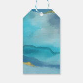 Aqua de plage et étiquettes de Merci d'or préférée (Dos)