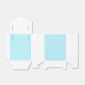 Aqua Diamond Pattern Bedankdoosjes (Uitgevouwen)