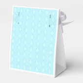 Aqua Diamond Pattern Bedankdoosjes (Achterkant)