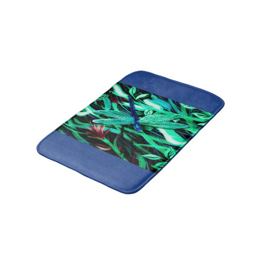 Aqua Dragonfly Bath Mat (Gekanteld)
