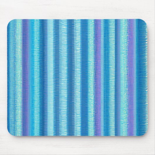 Aqua Drape Stripe Muismat (Voorkant)