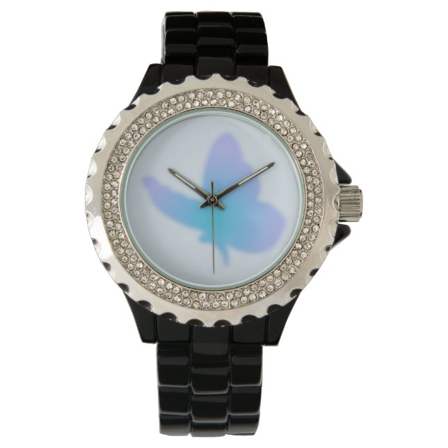 Aqua Dream Butterfly Horloge (Voorkant)