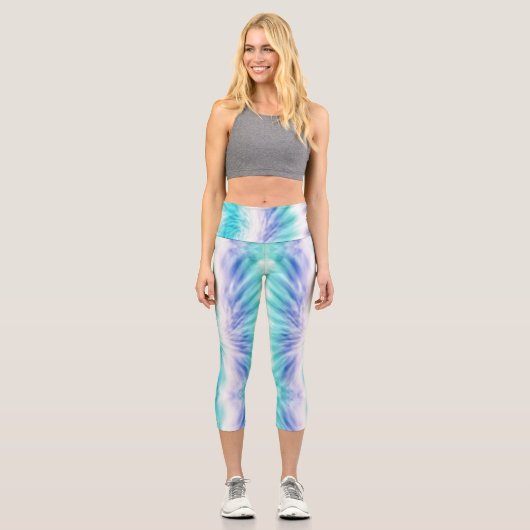 Aqua Dream Cravate-Dye Leggings (Recto)