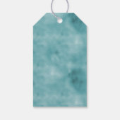 Aqua Eenhoorn Glitter Cadeaulabel (Achterkant)