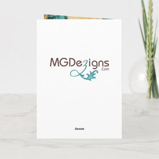 aqua eiffeltoren Parijs dank u Bedankkaart (Achterkant)