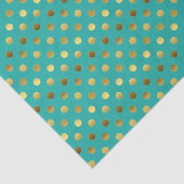 Aqua élégant et papier de soie de soie d'or de (Détail)