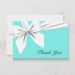 Aqua Élégant Perles de Tiffany Perles Fines Merci