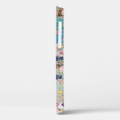 Aqua en Blue Quilt Tapestry Design Case-Mate iPhone Case (Achterkant / Links)