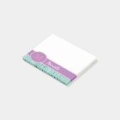 Aqua en Lavender op maat Post-it® Notes (Schuin)