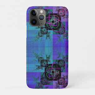 Aqua en Lila Fractal Joy iPhone / iPad Case