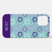 Aqua en Paars gesynchroniseerd zwemmen, gepersonal Case-Mate iPhone Case (Achterkant (horizontaal))