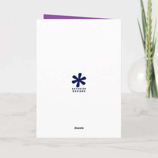 Aqua en Paars gesynchroniseerd zwemmen, gepersonal Kaart (Achterkant)