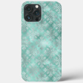 Aqua en Silver Pattern Case-Mate iPhone Case (Achterkant)