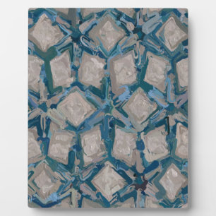 Aqua en Taupe Glaze #8295 Fotoplaat