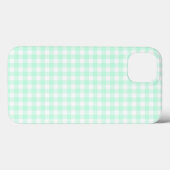 Aqua En vichy Check iPad Mini coque (Verso (horizontal))