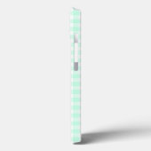 Aqua En vichy Check iPad Mini coque (Verso / Gauche)
