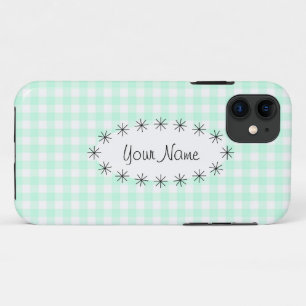 Aqua En vichy Vérifier étoile ovale "Nom coque iph