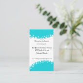 Aqua en White Wedding Enclosure kaarten (Staand voorkant)