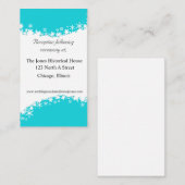 Aqua en White Wedding Enclosure kaarten (Voorkant / Achterkant)